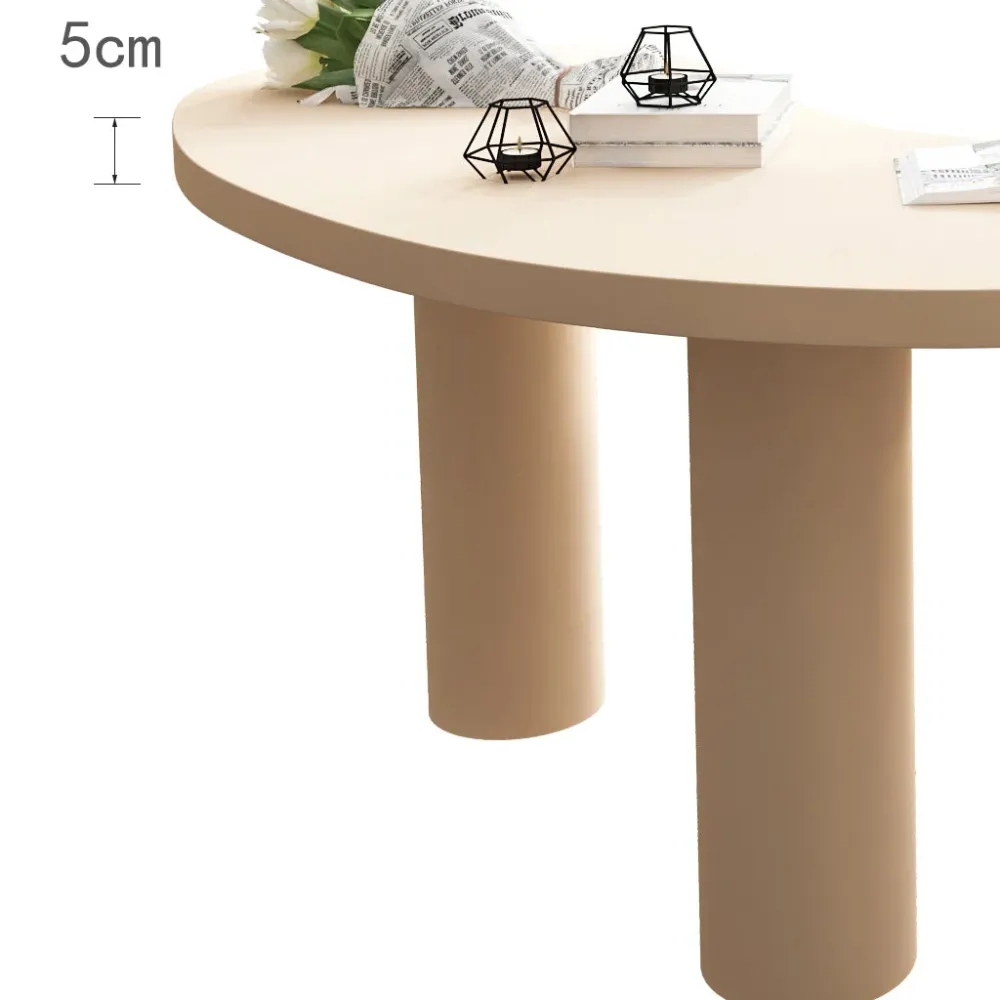 Bureau d'écriture en bois massif de forme non conventionnelle, bureau de réunion moderne pour le bureau Clearhalo