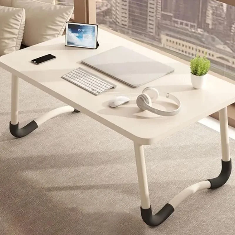 Bureau d'écriture en bois moderne, bureau rectangulaire pliant pour la maison Clearhalo