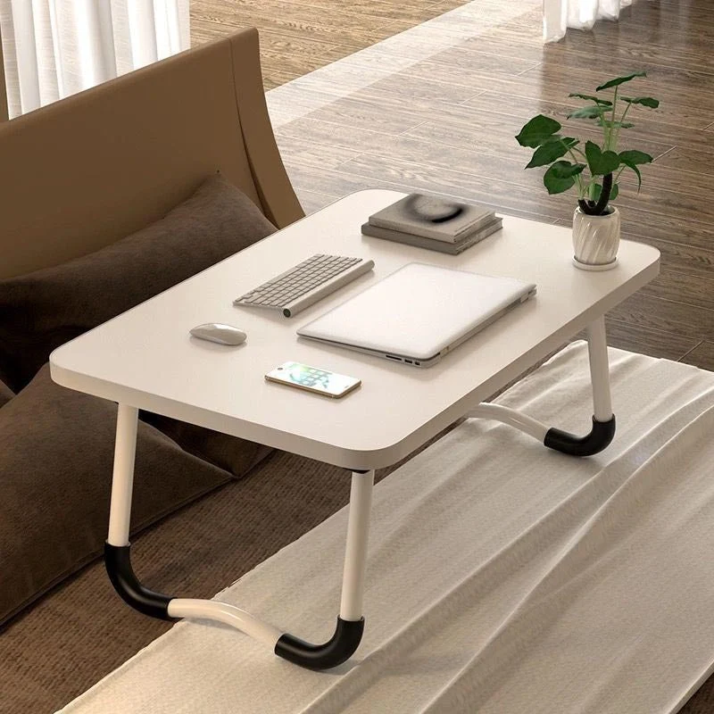 Bureau d'écriture en bois moderne, bureau rectangulaire pliant pour la maison Clearhalo
