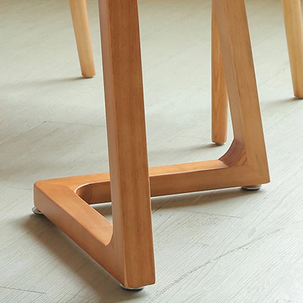 Bureau d'écriture en bois moderne, Table de conférence, bureau ovale sans chaise Clearhalo