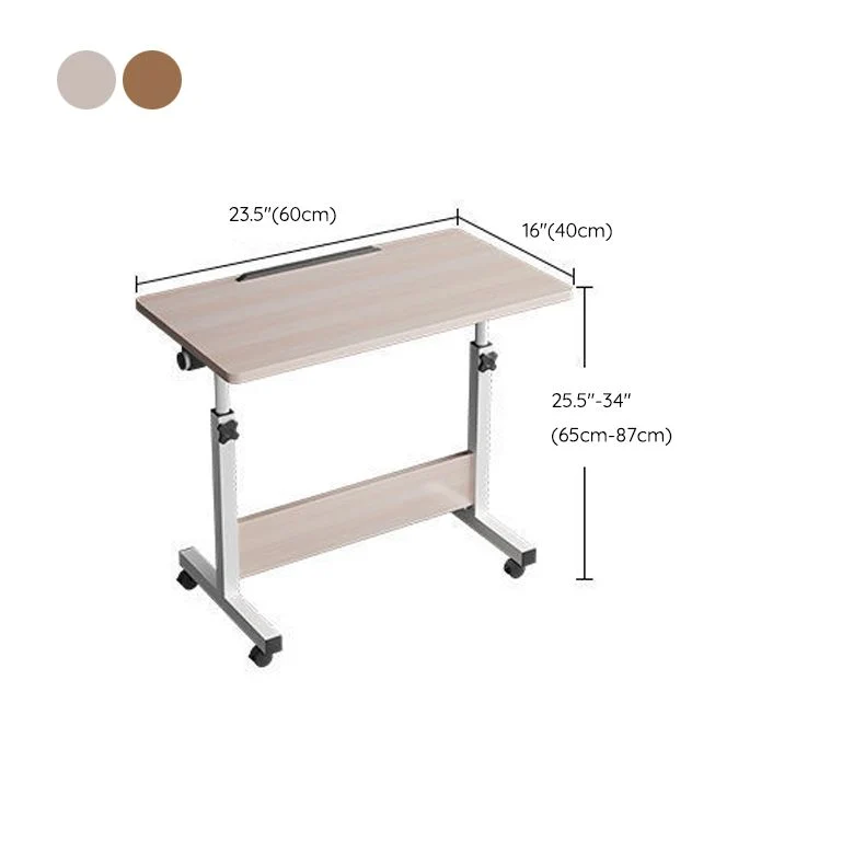 Bureau d'écriture en bois pliable en forme de T pour la maison et le bureau Clearhalo