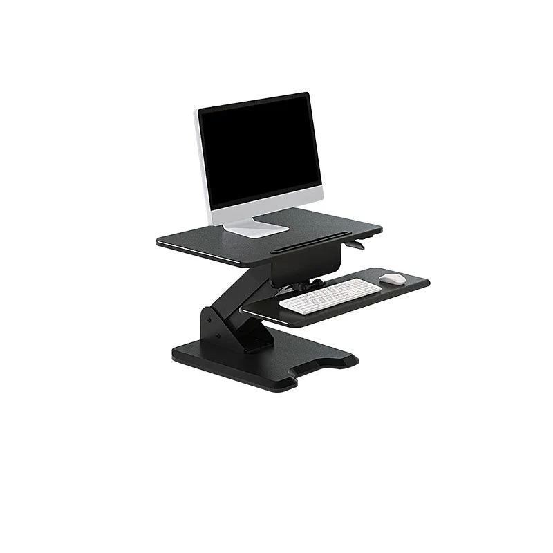 Bureau d'écriture en bois pour table d'ordinateur portable réversible de forme rectangulaire en blanc/noir Clearhalo