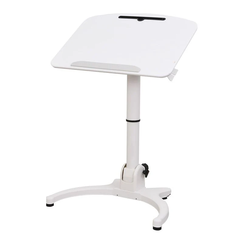 Bureau d'écriture en bois de table pliable pour ordinateur portable de forme rectangulaire en naturel/blanc/marron Clearhalo