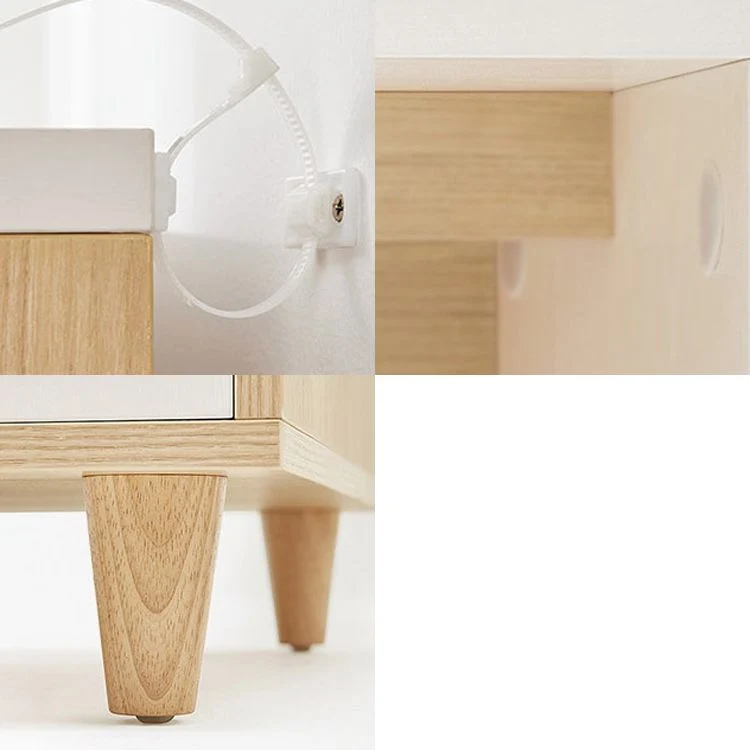 Bureau d'écriture contemporain avec gestion des câbles, bureau à domicile avec étagères de rangement Clearhalo