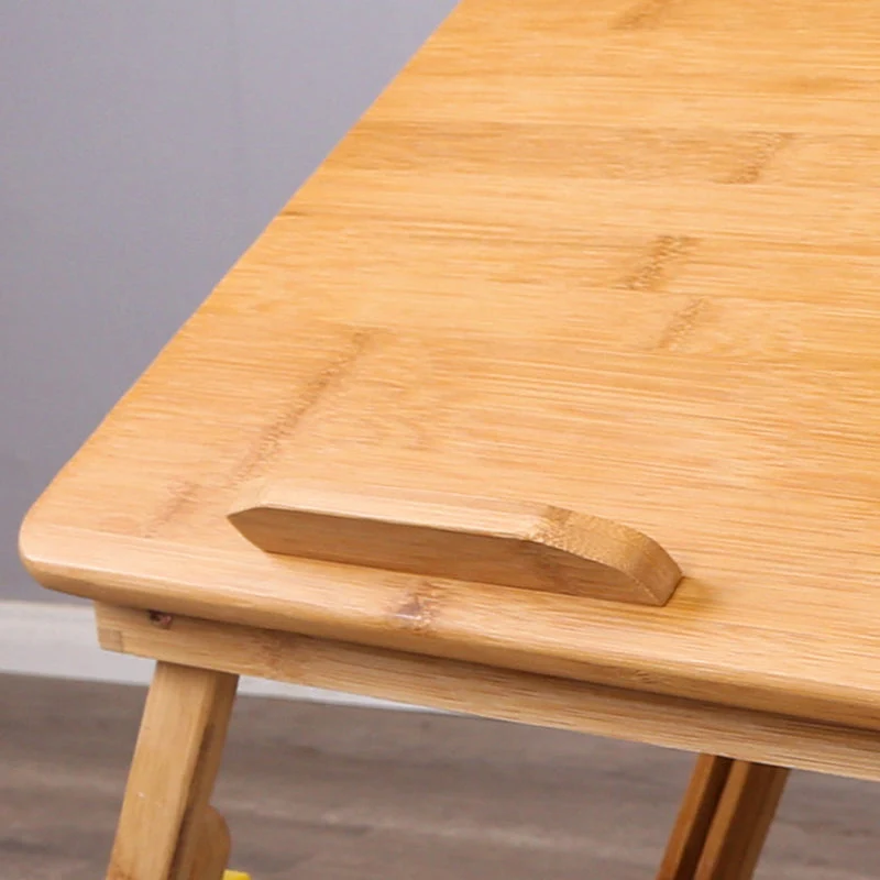 Bureau d'écriture contemporain en bambou, bureau pliant pour bureau Clearhalo