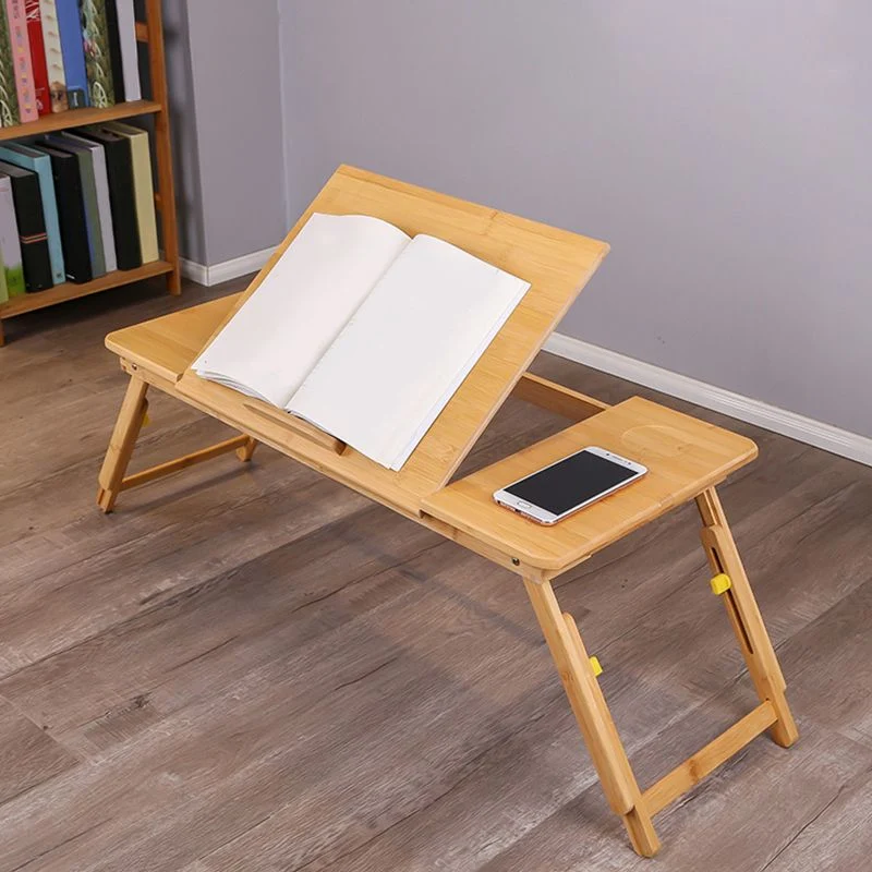 Bureau d'écriture contemporain en bambou, bureau pliant pour bureau Clearhalo