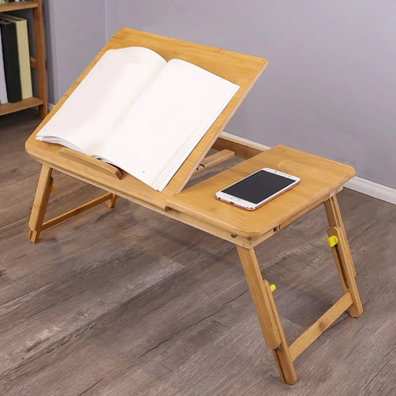 Bureau d'écriture contemporain en bambou, bureau pliant pour bureau Clearhalo