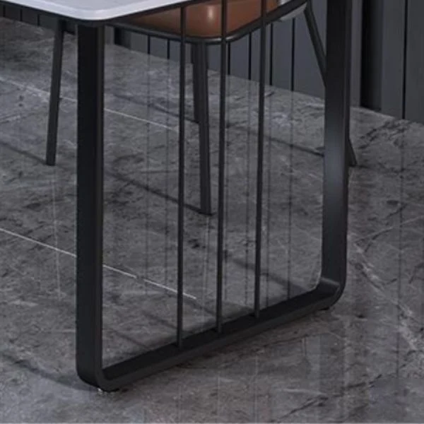 Bureau d'écriture contemporain à base de traîneau en pierre, 29,53" de hauteur Clearhalo