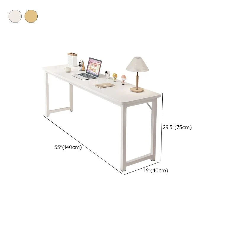 Bureau d'écriture contemporain en bois avec base en forme de H, 29,5" H Clearhalo