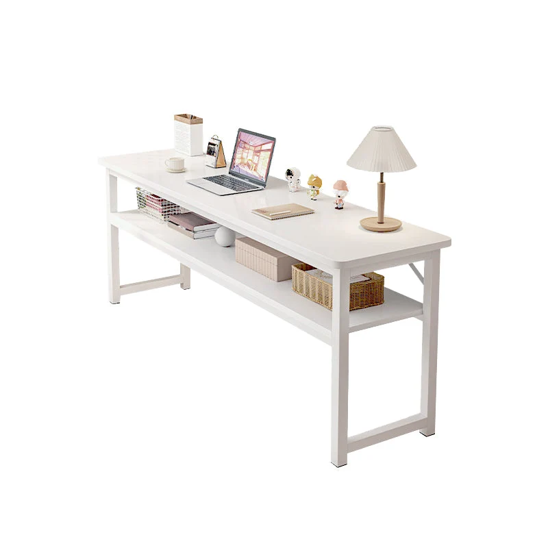Bureau d'écriture contemporain en bois avec base en forme de H, 29,5" H Clearhalo