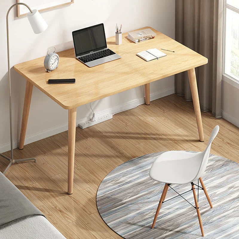 Bureau d'écriture contemporain en bois, base Parsons, bureau de 28,74 pouces de hauteur Clearhalo