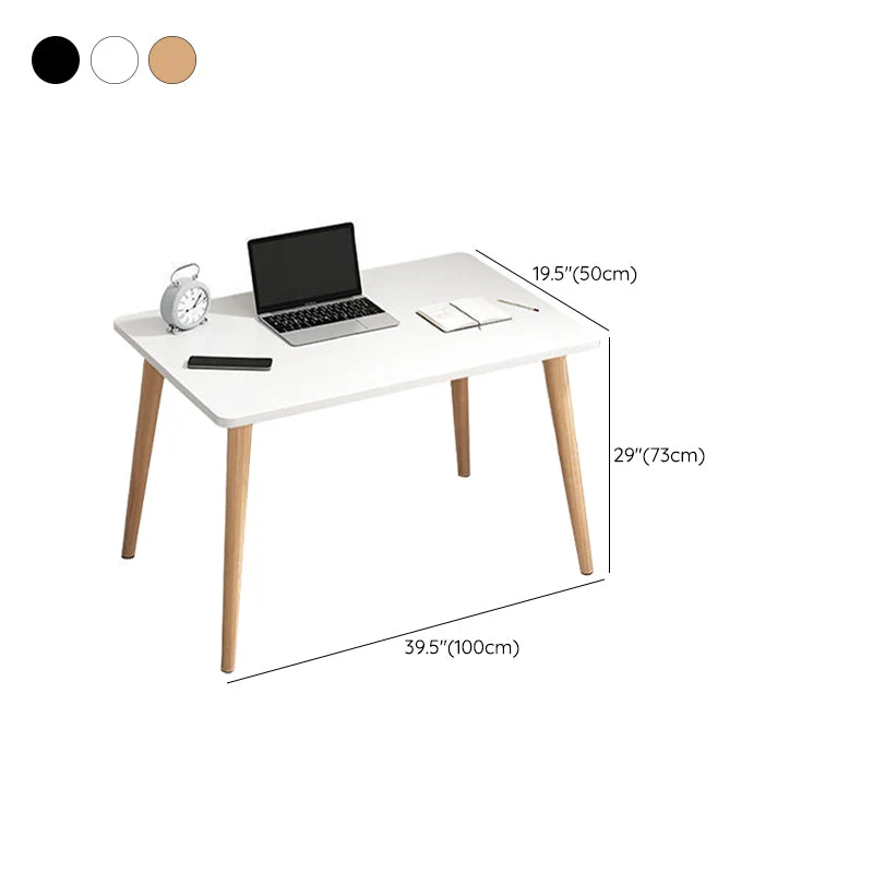 Bureau d'écriture contemporain en bois, base Parsons, bureau de 28,74 pouces de hauteur Clearhalo