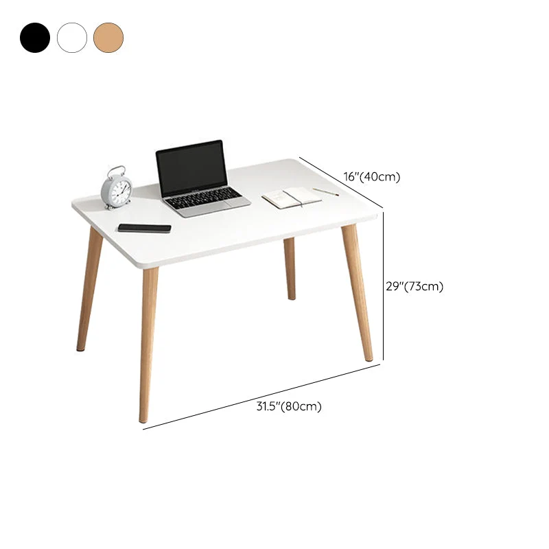 Bureau d'écriture contemporain en bois, base Parsons, bureau de 28,74 pouces de hauteur Clearhalo