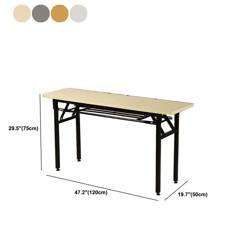 Bureau d'écriture contemporain en bois, bureau pliant de 30 po de hauteur pour la maison et le bureau Clearhalo