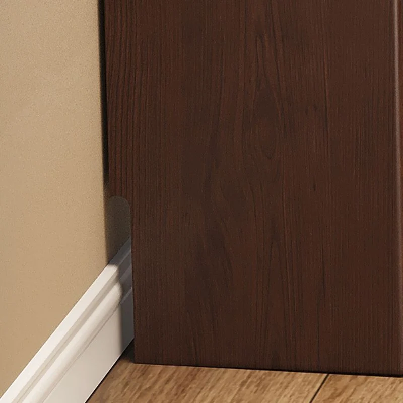 Bureau d'écriture contemporain en bois d'hévé, bureau à base de traîneau pliable Clearhalo
