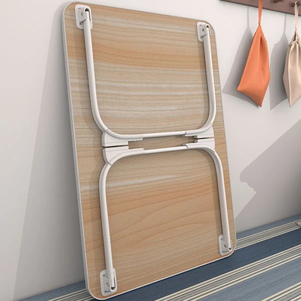Bureau d'écriture contemporain en bois d'ingénierie, bureau de chambre à coucher avec pieds blancs Clearhalo
