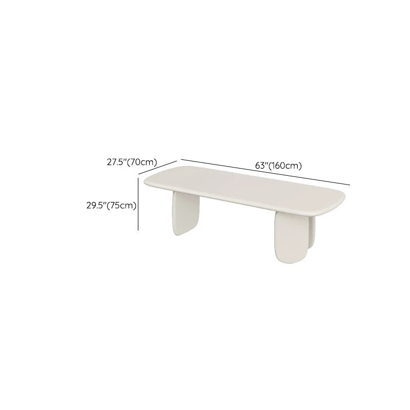Bureau d'écriture contemporain en bois d'ingénierie Bureau rectangulaire Clearhalo