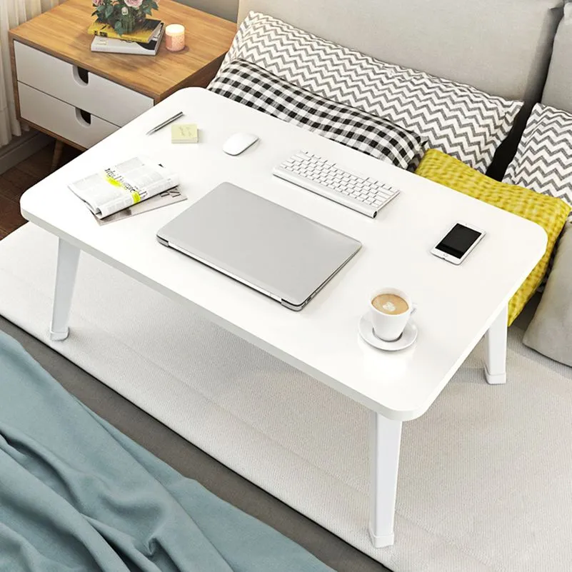 Bureau d'écriture contemporain en bois d'ingénierie pour chambre à coucher avec pieds blancs Clearhalo
