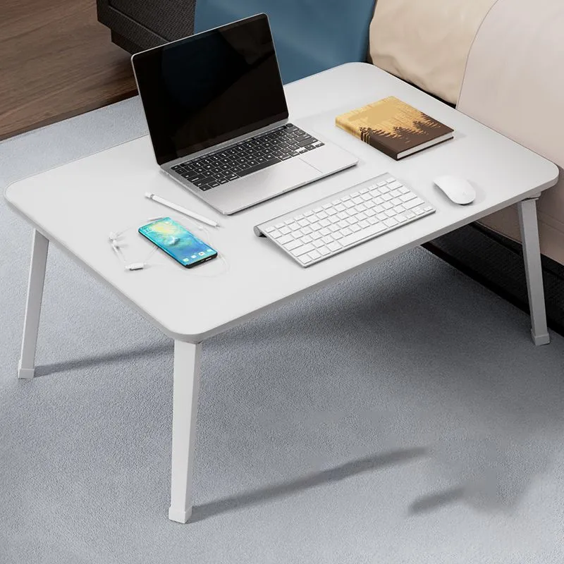 Bureau d'écriture contemporain en bois d'ingénierie pour chambre à coucher avec pieds blancs Clearhalo