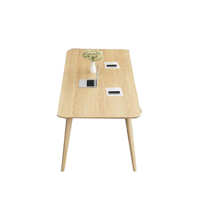 Bureau d'écriture contemporain en bois massif Bureau rectangulaire Clearhalo