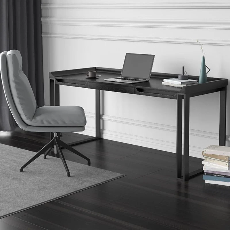 Bureau d'écriture contemporain en bois pour bureau 23,6" de largeur x 29,5" de hauteur Clearhalo