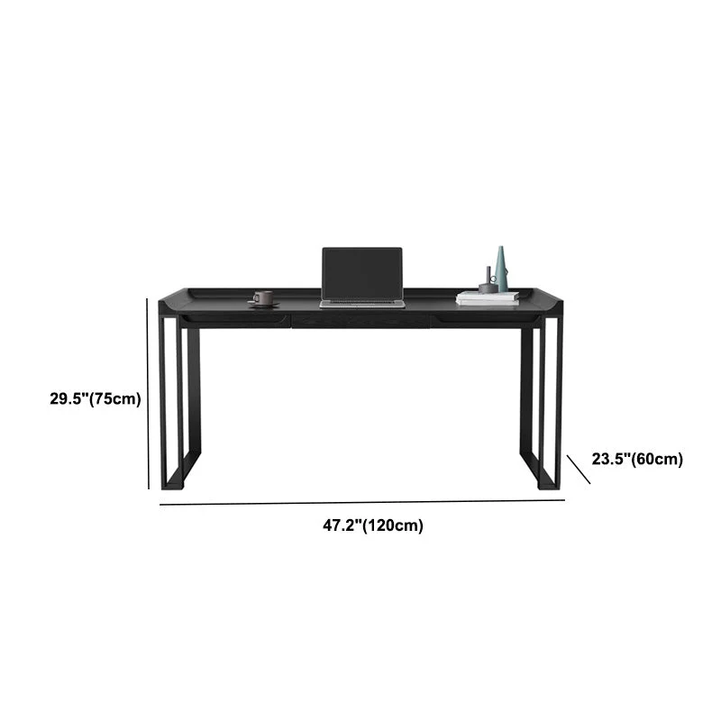 Bureau d'écriture contemporain en bois pour bureau 23,6" de largeur x 29,5" de hauteur Clearhalo