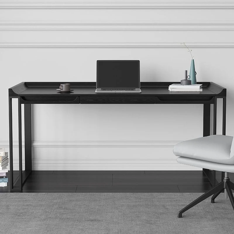 Bureau d'écriture contemporain en bois pour bureau 23,6" de largeur x 29,5" de hauteur Clearhalo