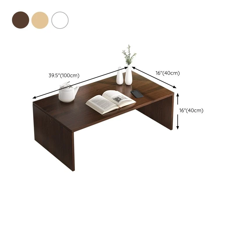 Bureau d'écriture contemporain en bois Sled Home Bureau rectangulaire Clearhalo