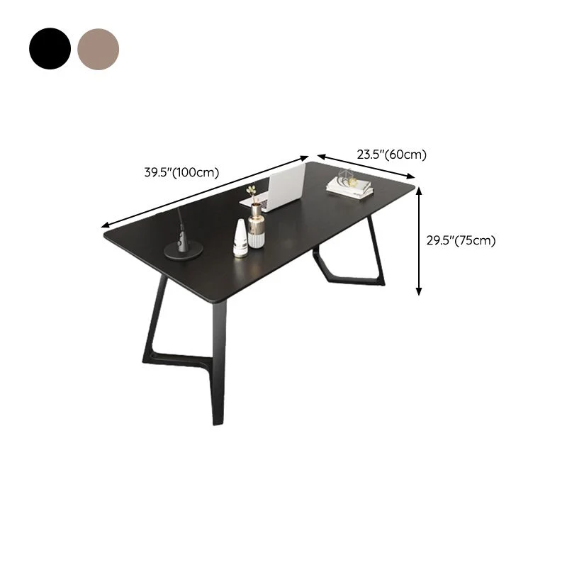 Bureau d'écriture contemporain Bureau à domicile en bois massif avec pieds Clearhalo