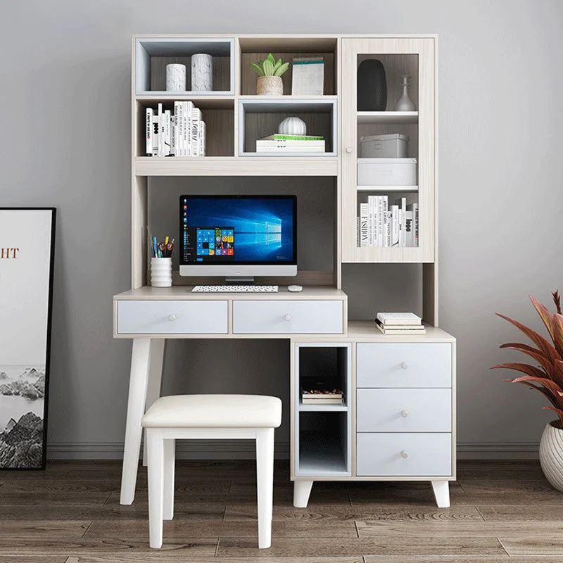 Bureau d'écriture contemporain Bureau d'ordinateur Parsons avec pieds en bois Clearhalo