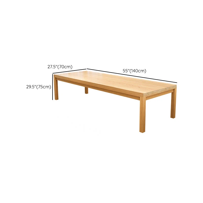 Bureau d'écriture contemporain Bureau Parsons en bois massif naturel Clearhalo