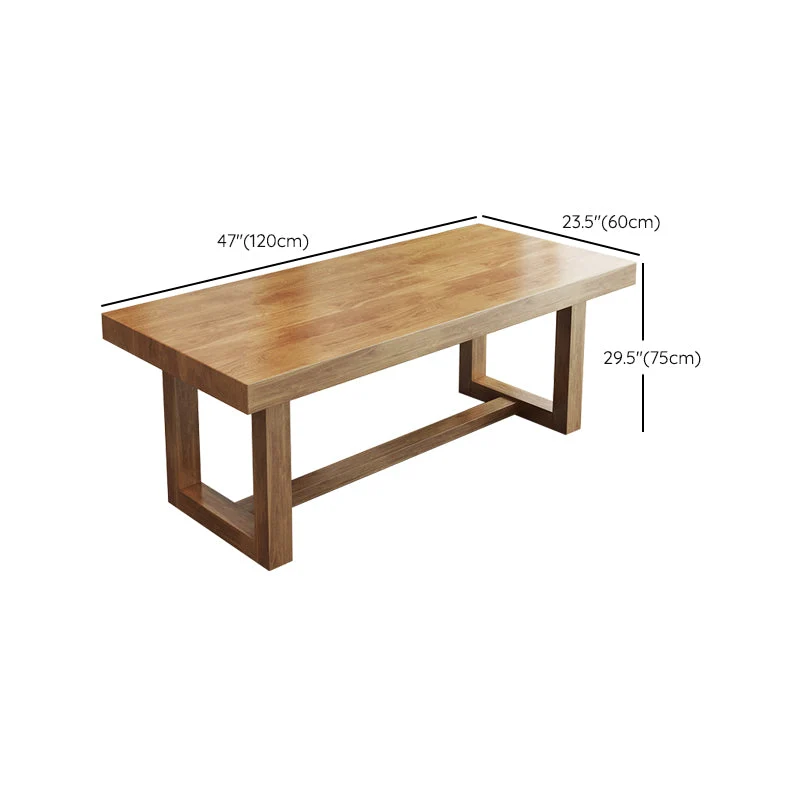 Bureau d'écriture contemporain Bureau rectangulaire en bois massif de pin Clearhalo