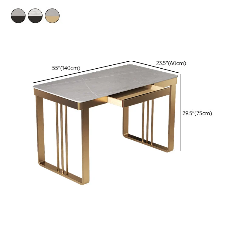 Bureau d'écriture contemporain bureau de traîneau rectangulaire pour chambre à coucher Clearhalo