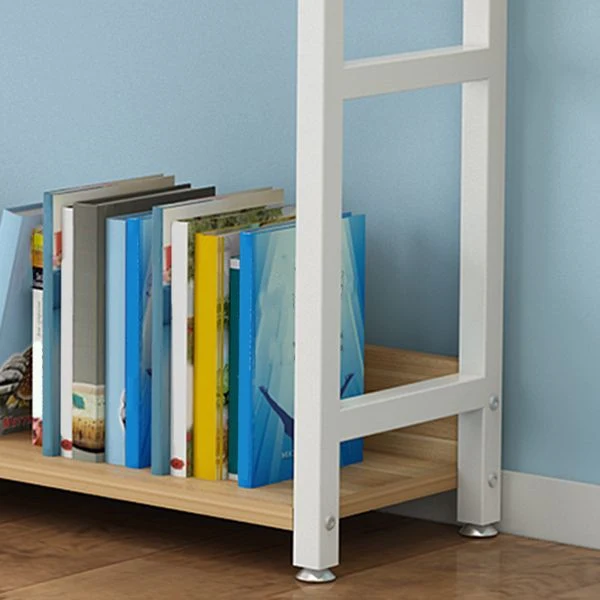 Bureau d'écriture contemporain en forme de L avec bibliothèque Clearhalo