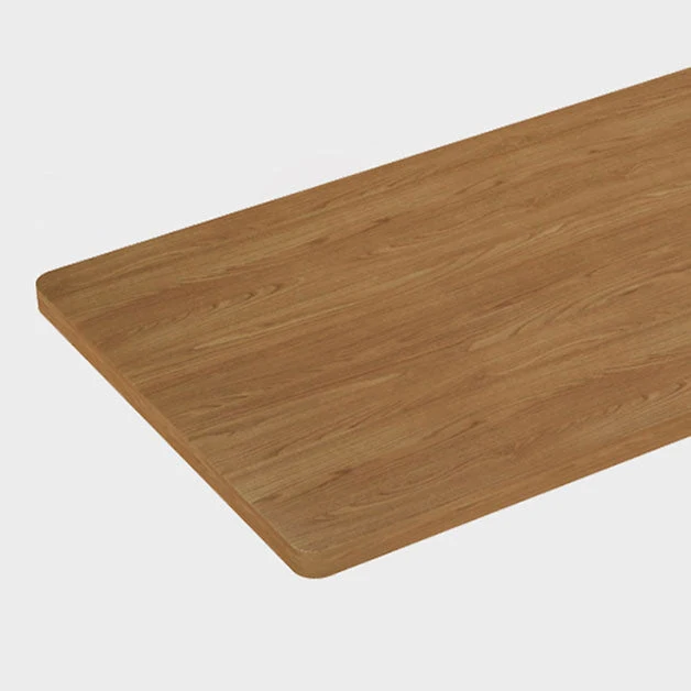 Bureau d'écriture contemporain en forme de L naturel Bureau en forme de H en bois de pin Clearhalo
