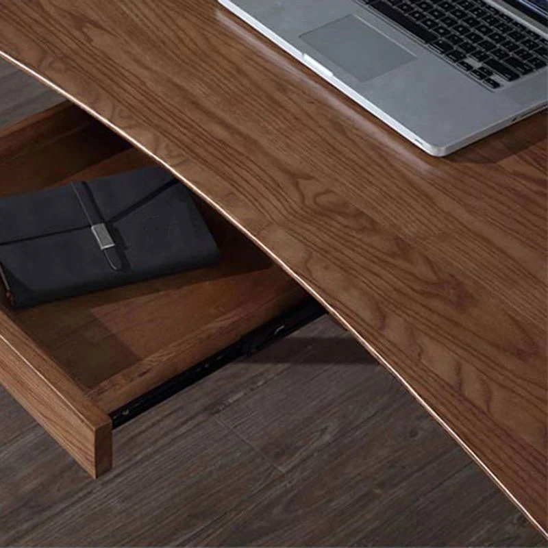 Bureau d'écriture contemporain en frêne de 30 po de hauteur, finition mate Clearhalo