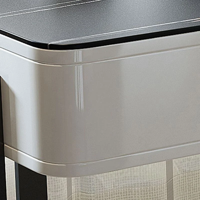 Bureau d'écriture contemporain en marbre, bureau à 1 tiroir pour la maison Clearhalo