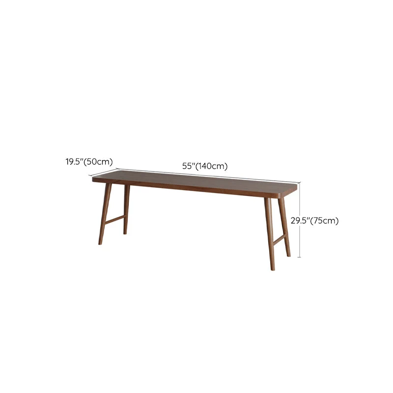 Bureau d'écriture contemporain marron, bureau en bois massif avec pieds Clearhalo