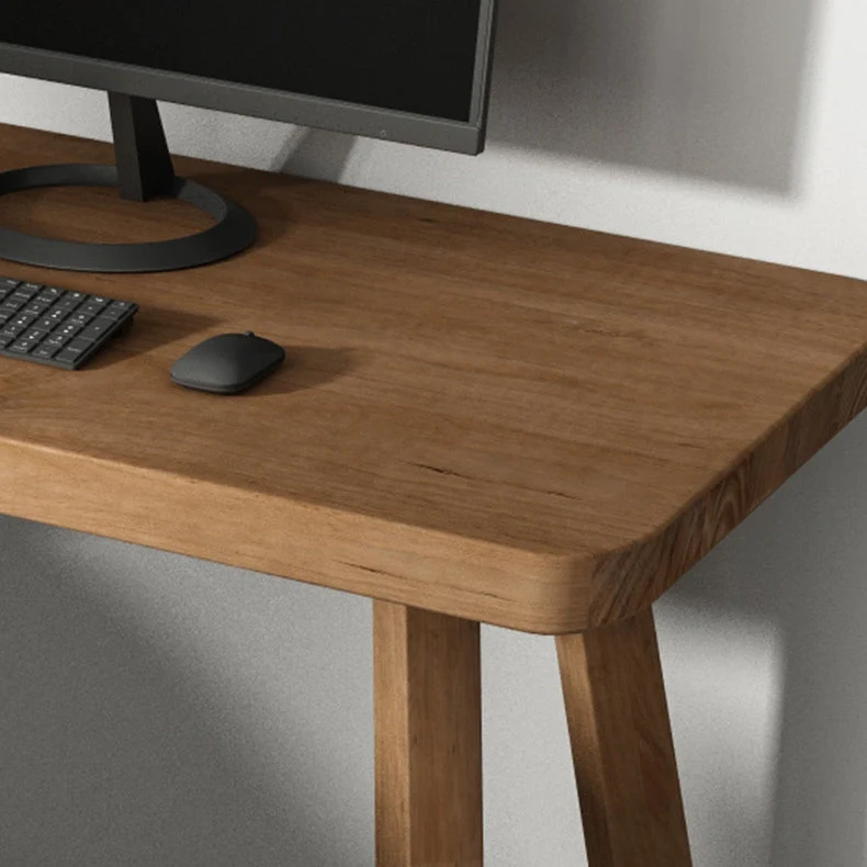 Bureau d'écriture contemporain en pin, bureau en forme de L pour bureau Clearhalo