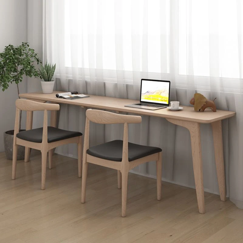Bureau d'écriture contemporain pour bureau à domicile Bureau de bureau rectangulaire en bois massif Clearhalo
