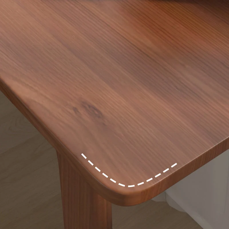 Bureau d'écriture contemporain pour bureau à domicile Bureau de bureau rectangulaire en bois massif Clearhalo