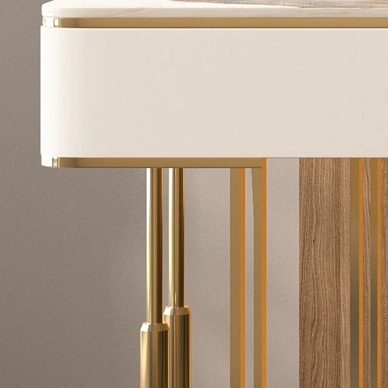 Bureau d'écriture contemporain pour la maison, bureau rectangulaire avec 3 tiroirs de rangement Clearhalo