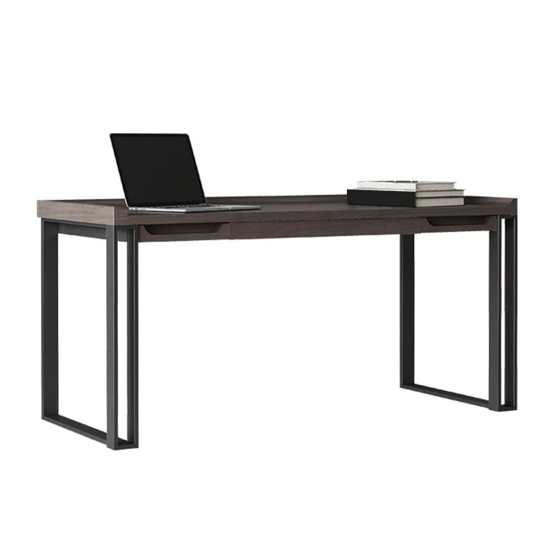 Bureau d'écriture contemporain rectangulaire en bois d'ingénierie avec pieds Clearhalo