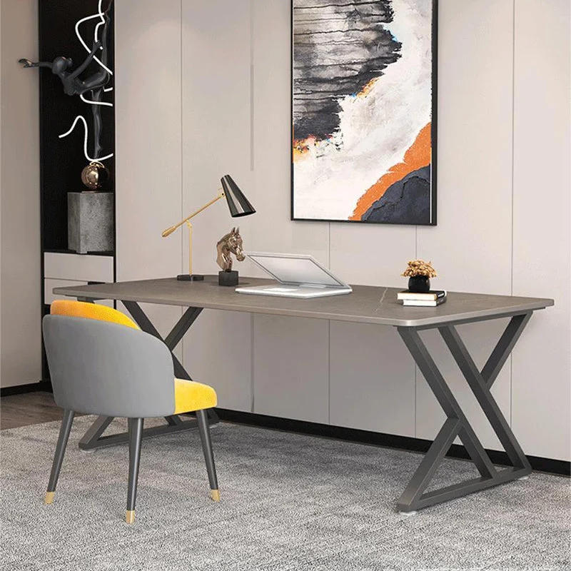 Bureau d'écriture contemporain en étain et marbre pour la maison Clearhalo