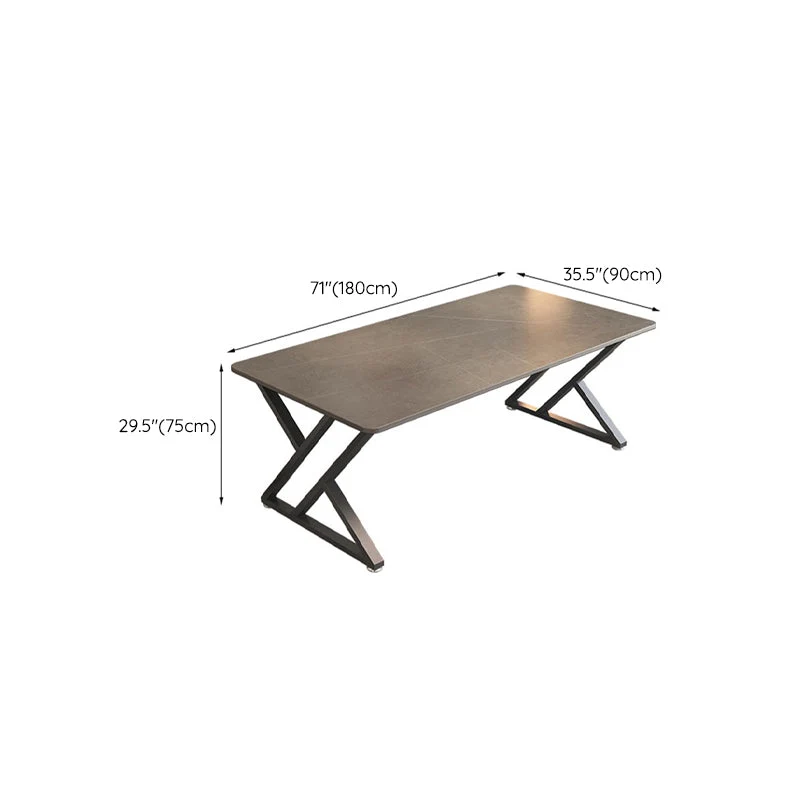 Bureau d'écriture contemporain en étain et marbre pour la maison Clearhalo