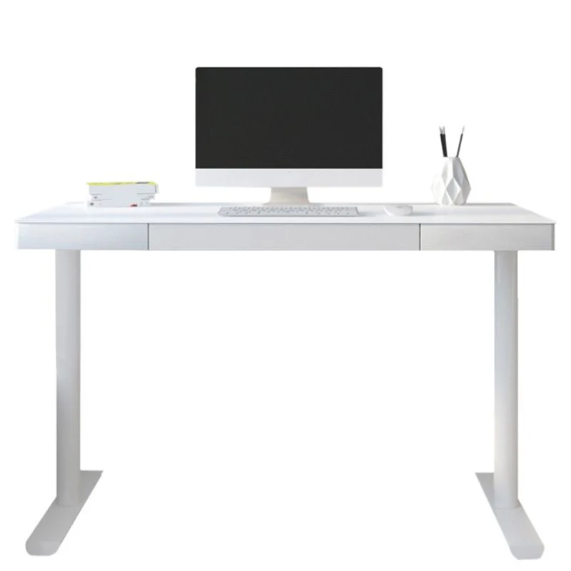 Bureau d'écriture contemporain en verre miroir Bureau de base Parsons Clearhalo