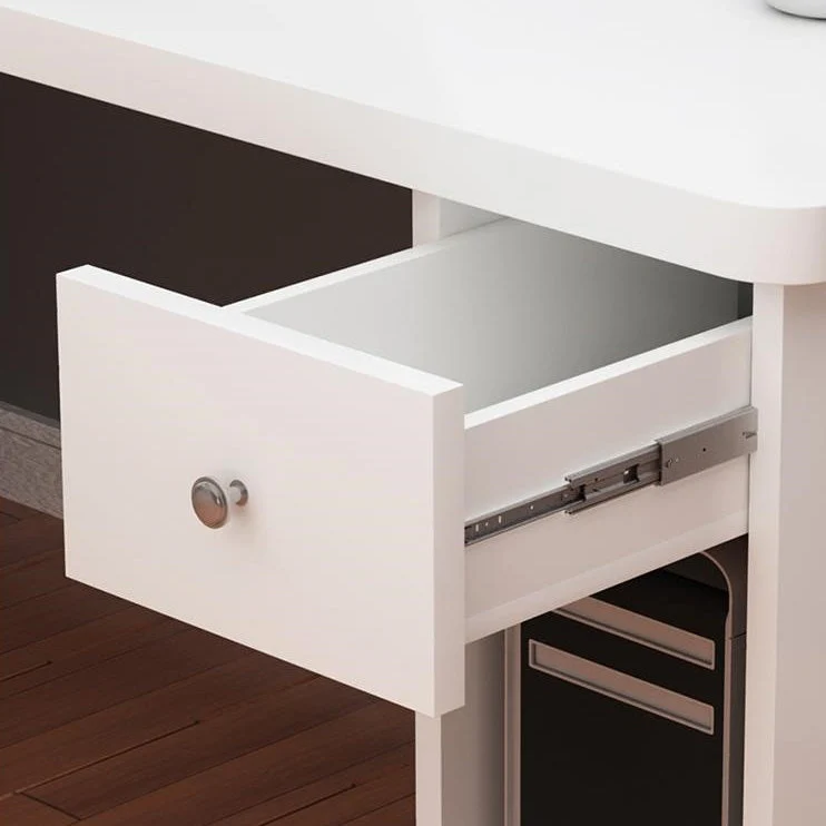 Bureau d'écriture d'angle en bois manufacturé, bureau moderne avec étagère, 47,2"L x 23,6"l x 28,5"H Clearhalo