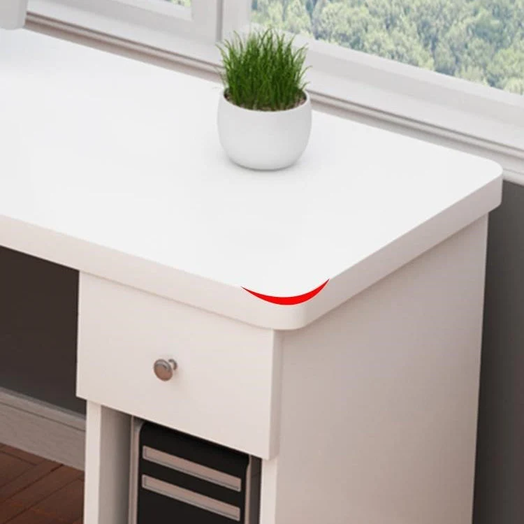 Bureau d'écriture d'angle en bois manufacturé, bureau moderne avec étagère, 47,2"L x 23,6"l x 28,5"H Clearhalo