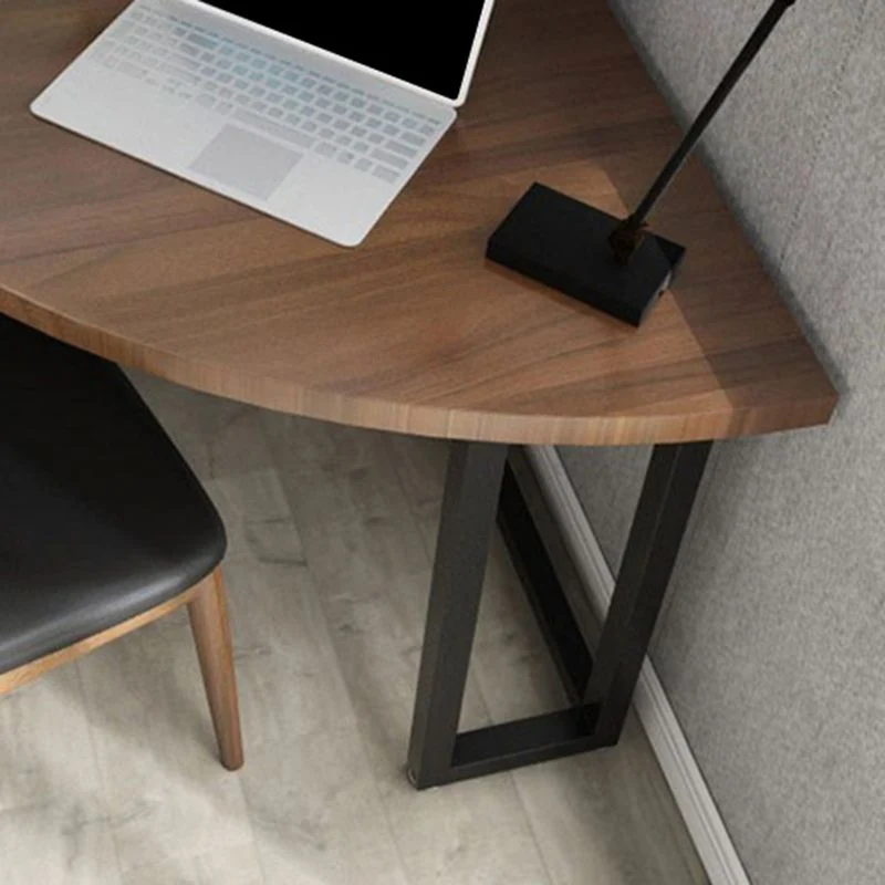 Bureau d'écriture d'angle contemporain en bois de pin pour la maison Clearhalo