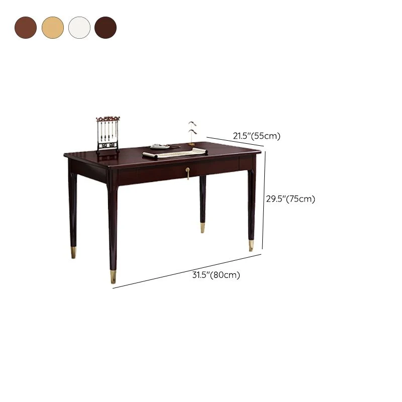 Bureau d'écriture à domicile de 21,7 po de largeur et 29,5 po de hauteur Bureau de base Glam Parsons Clearhalo